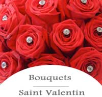 Bouton Saint Valentin Bouquet