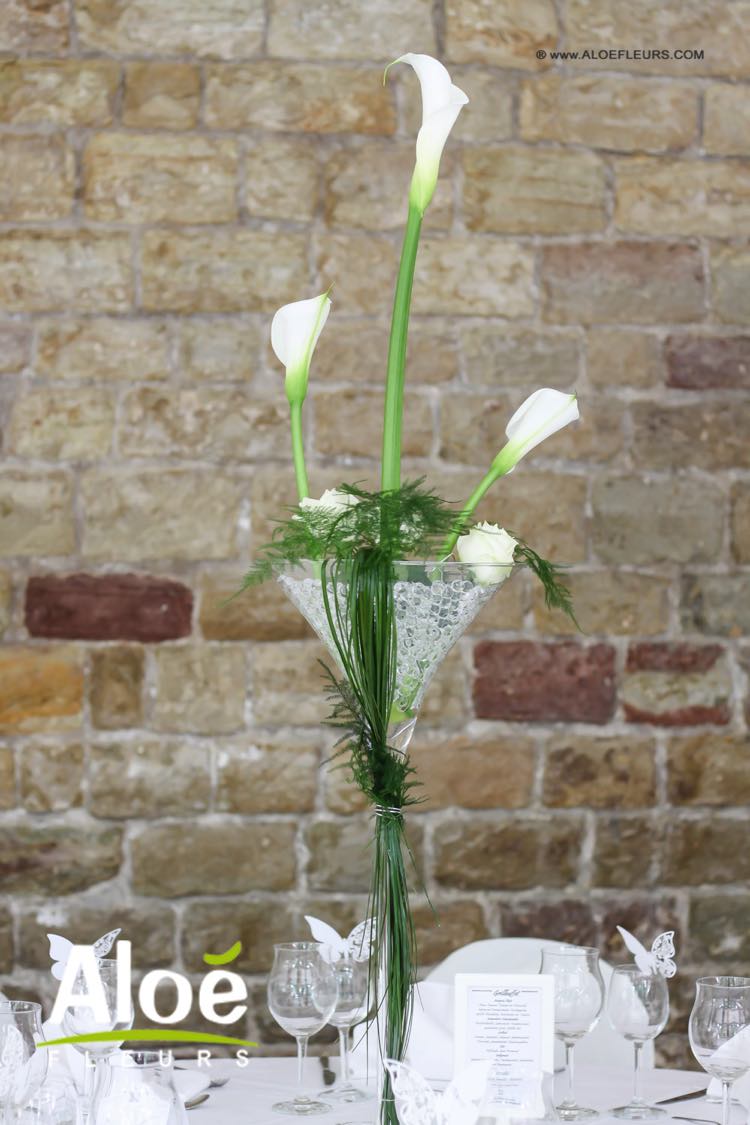 Décoration Florale De Mariage En Blanc Centre Des Congrès Du Burghof Forbach Aloé Fleurs 8