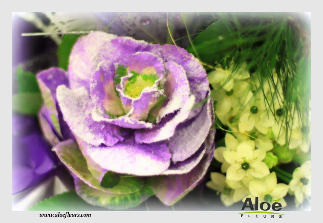 Bouquet Bulle D'eau Décoration Florale De Noel Aloé Fleurs6