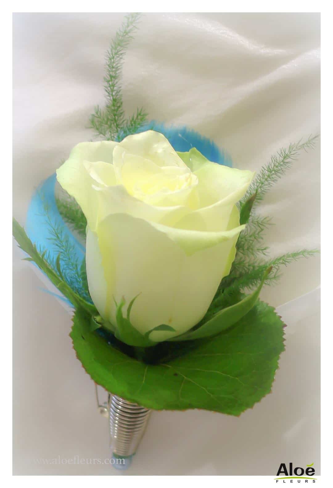 Cadre  Bouquet Mariée Original Orchidées Bleu Turquoise Rose Freesia Et Arum Blanc Aloefleurs.com  9050