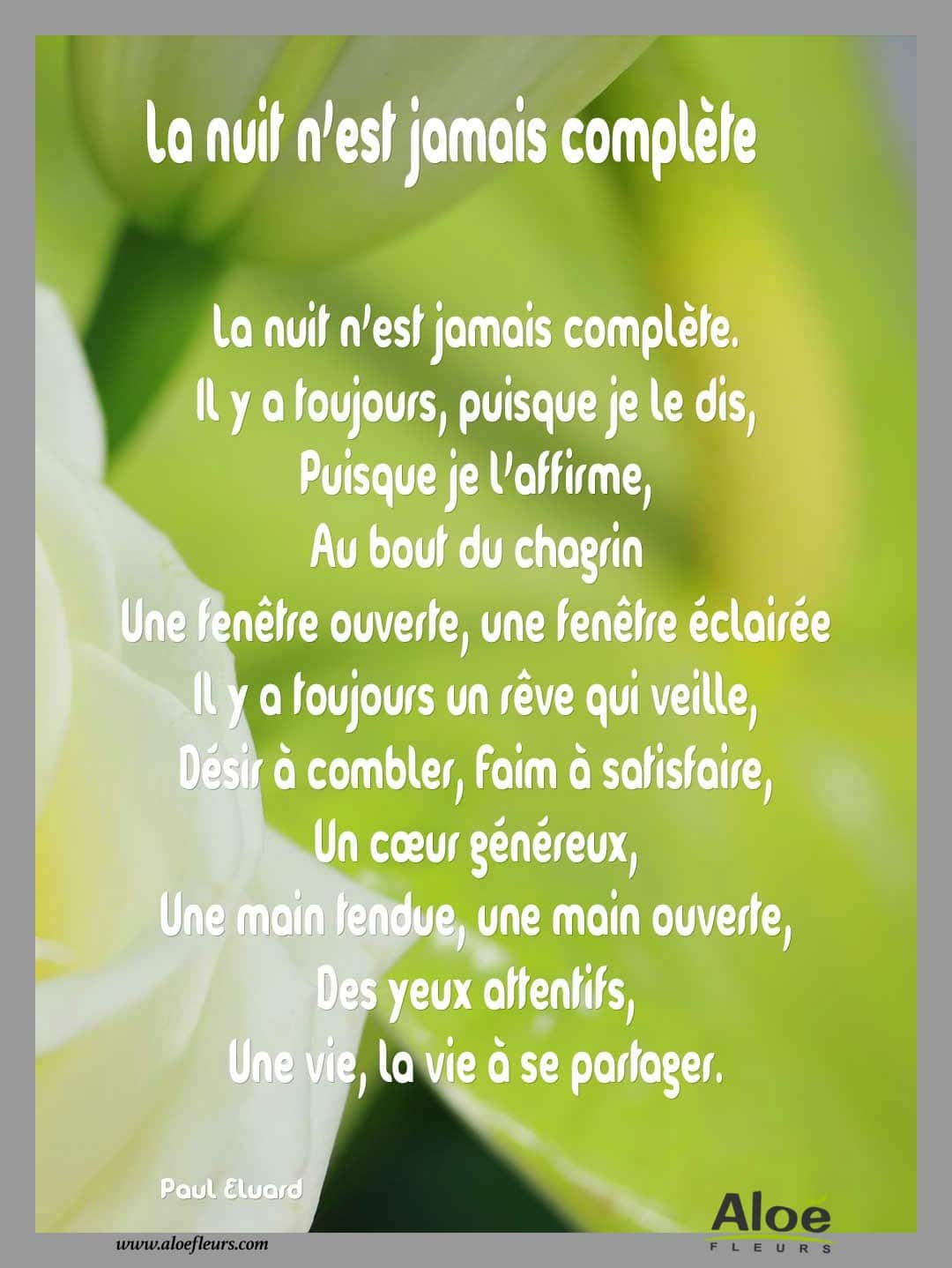 Messages, citations, poèmes pour le deuil » ALOE FLEURS Messages, citations, poèmes pour le deuil » ALOE FLEURS