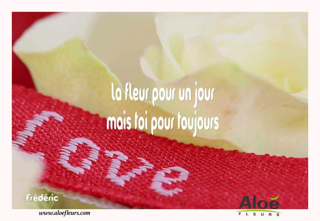 Citations D'amour Et Saint Valentin  La Fleur Pour Un Jour Mais Toi Pour Toujours