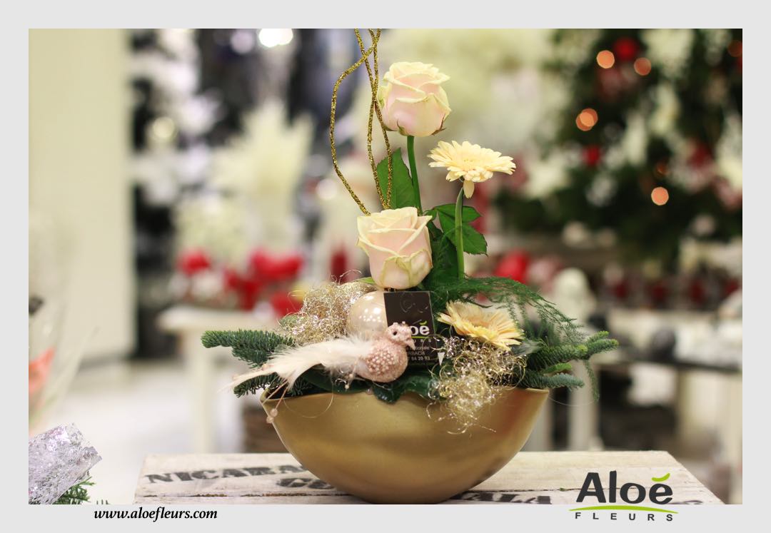 Décoration Florale Noel Aloé Fleurs23